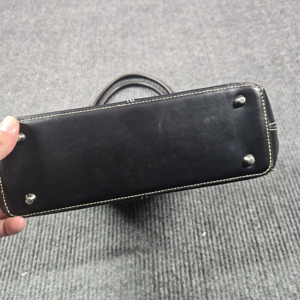 Tods D Bag Womens Black Leather Handbag‎ Satchel Purse Authentic Luxury